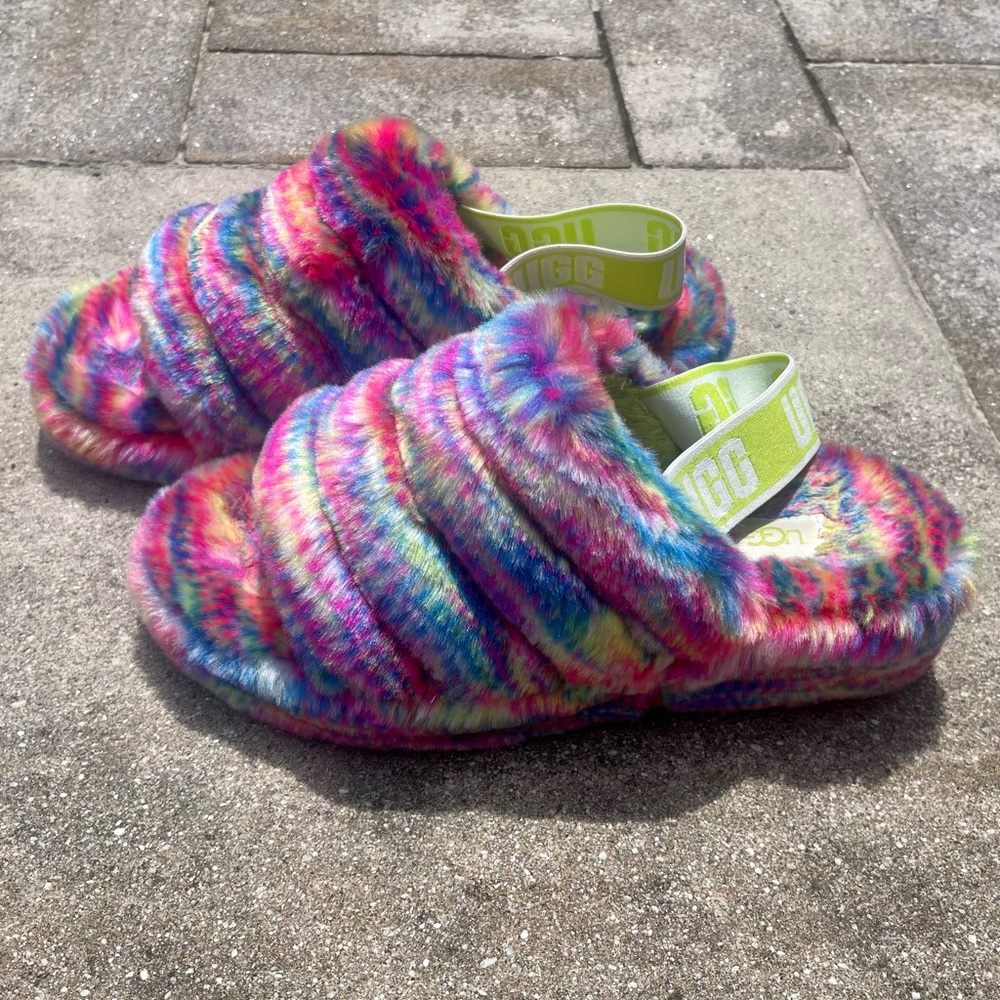 Rainbow UGG slippers